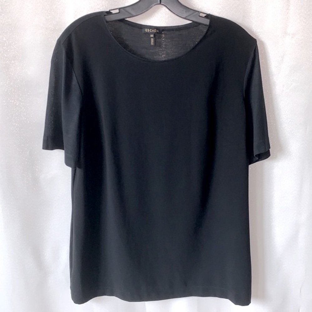 NEW ESCADA Manreza Blouse Black Large